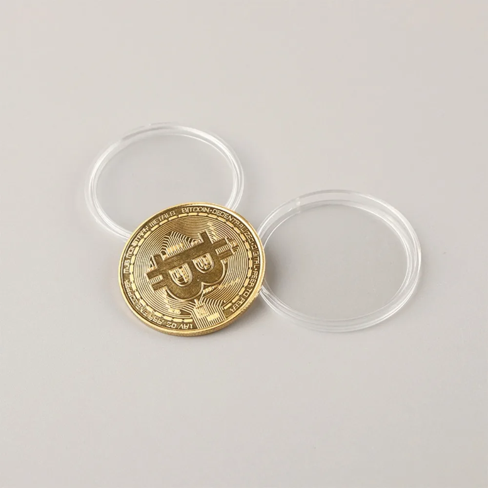 1 Uds. Monedas de oro Bitcoin monedas virtuales monedas conmemorativas pequeños regalos Bitcoin comercio exterior
