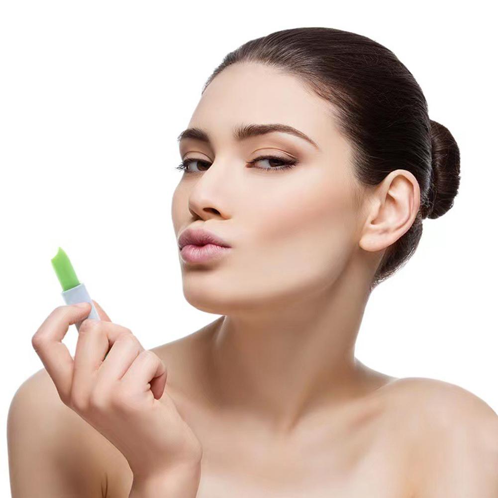 Bálsamo labial hidratante, bálsamo labial Natural de Aloe Vera, cambia de Color con temperatura, larga duración, nutre los labios, cuidado de los labios, maquillaje, 1 unidad