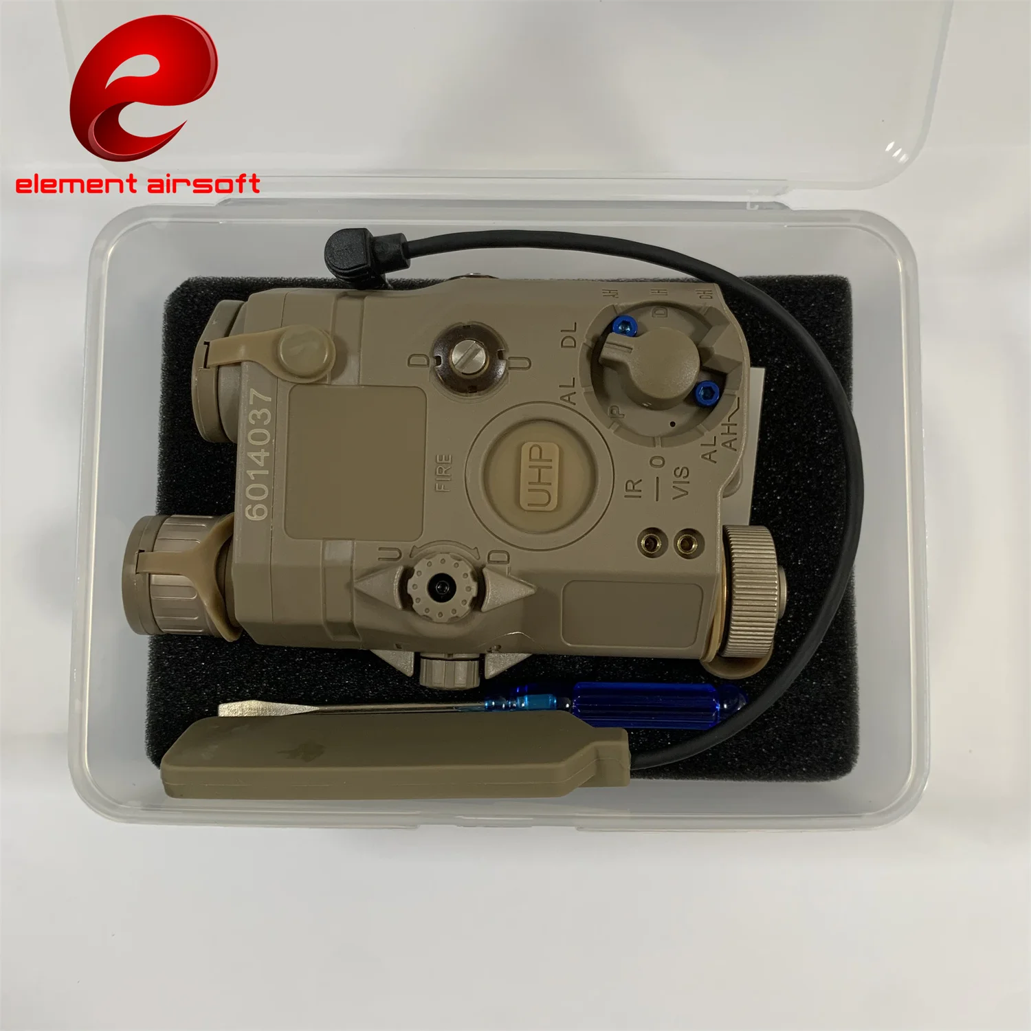 ยุทธวิธีAirsoft UHP AN PEQ 15 PEQ-15 LA5C Red Dotสีเขียวเลเซอร์ตัวบ่งชี้IRอาวุธลูกเสือLED AR15 Light Fit 20 มม.