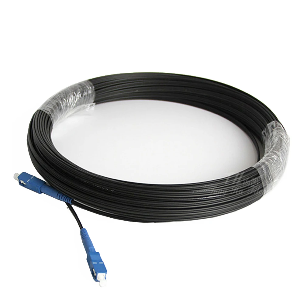 Glasfaser-Drop-Kabel SC-UPC auf SC UPC Single Mode Simplex Indoor-Patchkabel Optisches Kabel FTTH 10 m 20 m 30 m 50 m 100 m