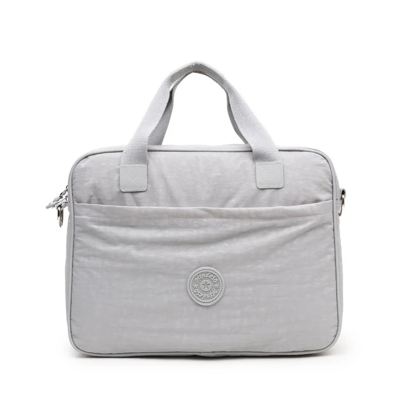 Stilvolle Laptoptasche aus Nylon für Damen und Herren – leichte Business-Aktentasche, große Kapazität, Pendlertasche mit Handschlaufe