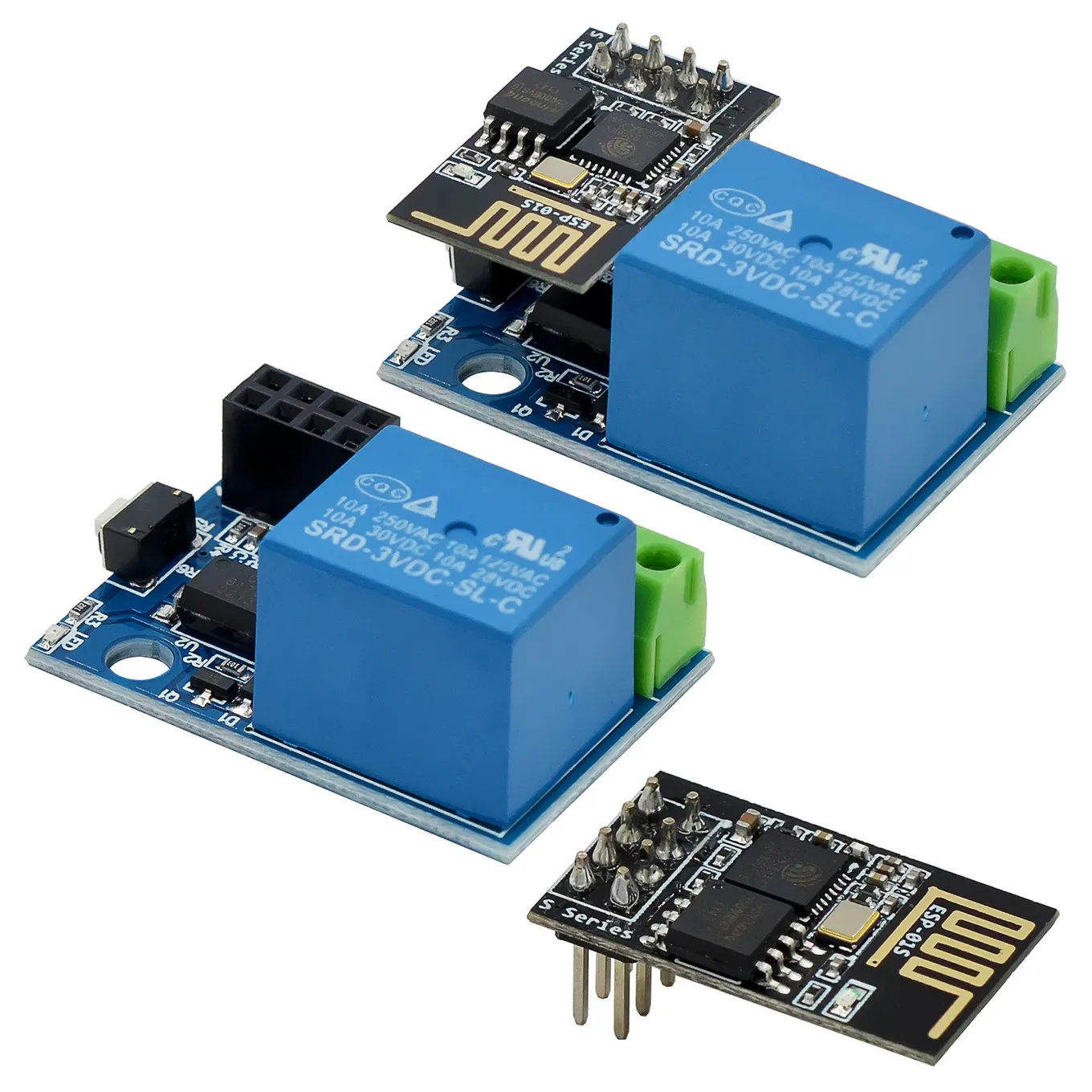 Módulo de relé WiFi ESP8266 ESP-01S 5V, interruptor de Control remoto en casa inteligente para aplicación de teléfono Arduino, módulo WIFI inalámbrico ESP01S
