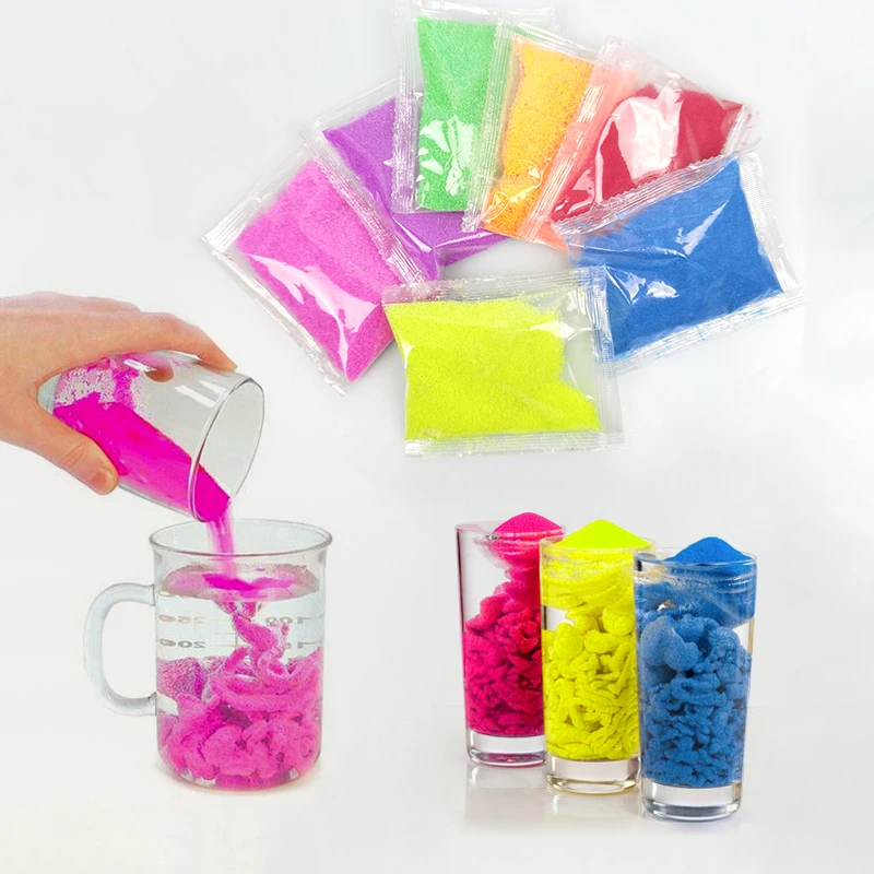 DIY Волшебный Песок Игрушка Не Мокрый Красочный Космический Песок Водонепроницаемый Удивительный Слиз Литье Антистресс Игрушки Песка для Детей Подарки Для Детей