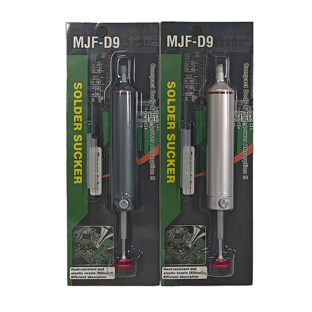 Bomba de dessoldagem de alumínio, pistola de lata de sucção, caneta sugadora de solda, ferramenta poderosa de reparo de ferro a vácuo para componente eletrônico