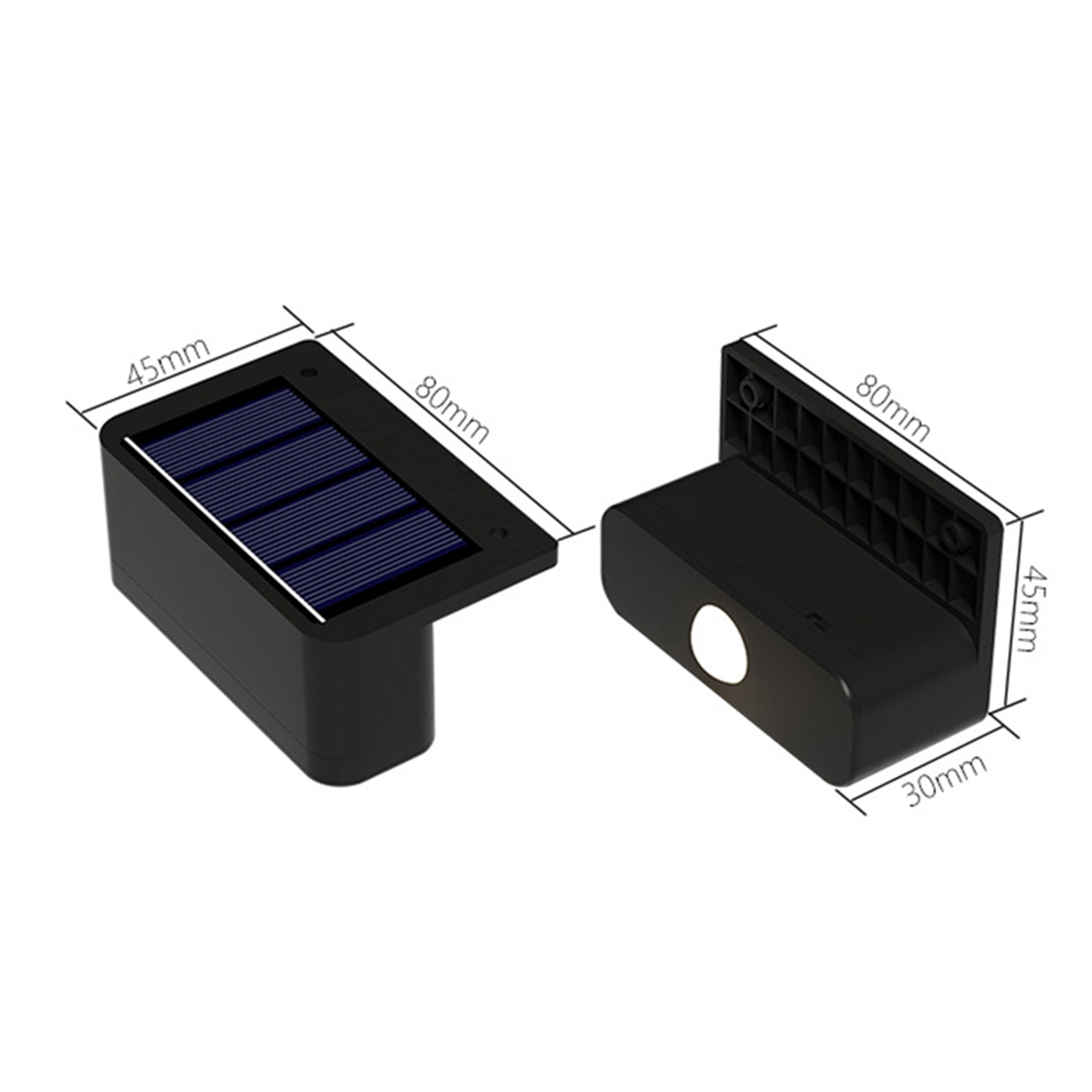 BAAU 4 個 LED ソーラーウォールランプ階段ライト屋外照明フェンスポーチ装飾ランプステップフェンス庭庭暖かい光