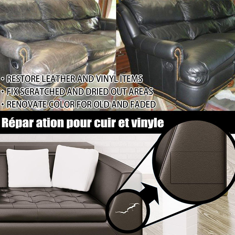 10ml Leather Repair Cream Repair Filler Car Seat Leather Complementary Refurbishing Paste Sofa Coats Scratch Cracks Restoration