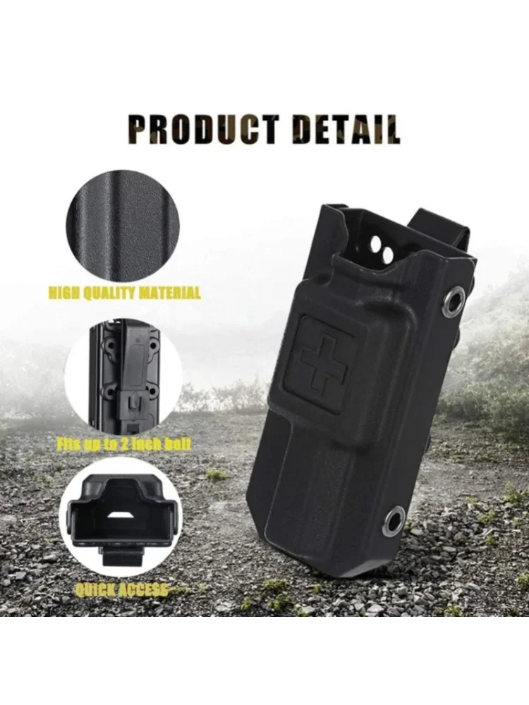Tactical EDC Tourniquet Holder Case Storage Box Quick Pull For IFAK MOLLE Combat First Aid