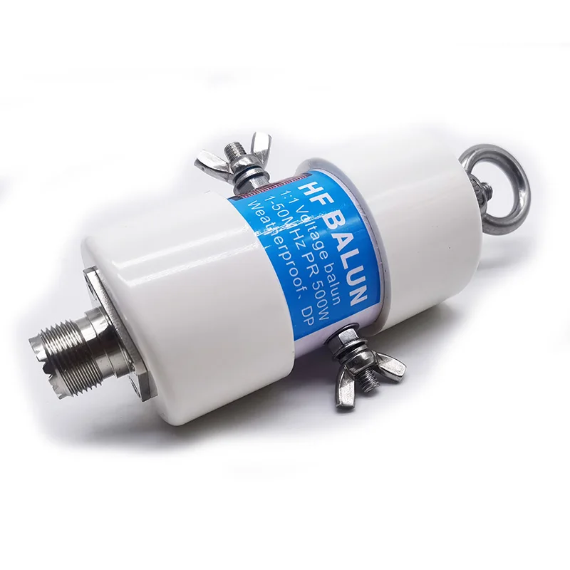 Balun HF duradero 1:1 resistente al agua para banda de 160 m - 6 m (1,8 - 50 MHz) 500 W para antena de onda corta Balun onda corta