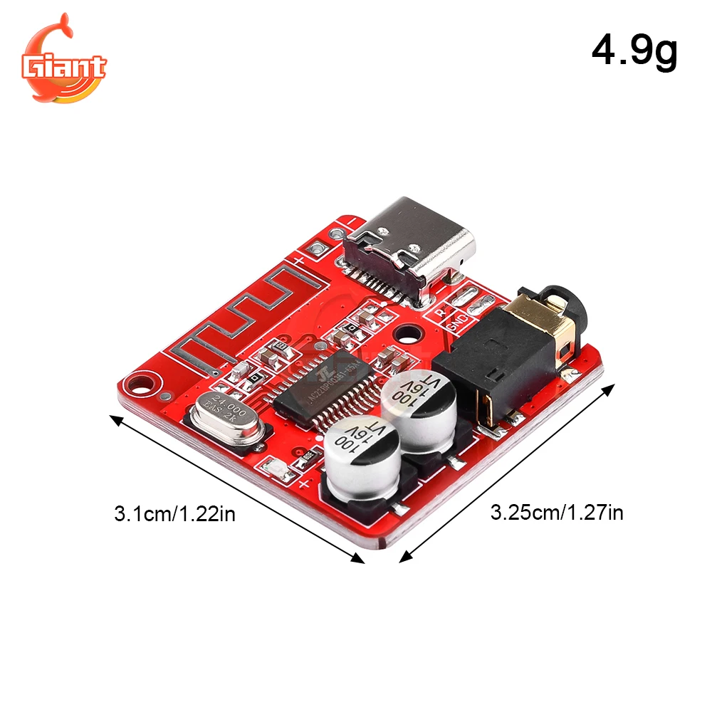 DIY Wireless Bluetooth Audio Receiver Board BT5.1 MP3 WAV Decoding Board Speaker Amplifier Moudle For A2DP/AVCTP/AVDTP AVRCP/HFP