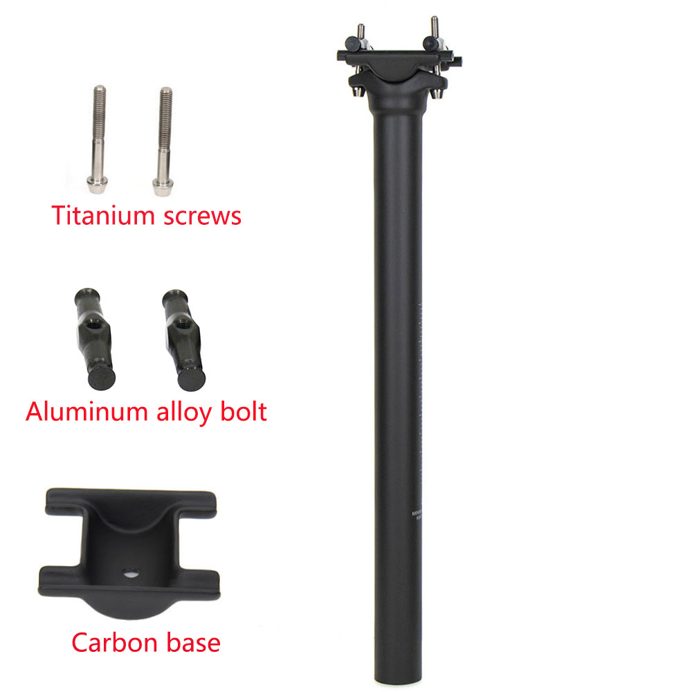 T800 カーボンファイバー自転車シートポストロード/マウンテンシートチューブ自転車部品 27.2/31.6*300/350/400 ミリメートルチタンネジ 125 グラム