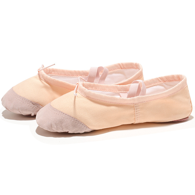Bailarinas para niñas, zapatillas de baile de ballet de suela suave de lona, bailarinas de práctica para niños, zapatos de baile para mujer
