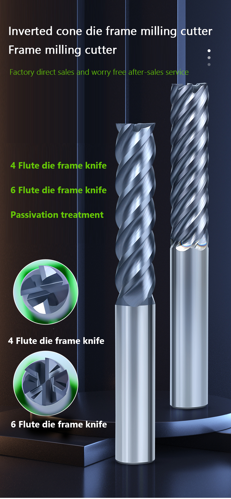 Fresa de extremo de carburo de 6 flautas, broca enrutadora de mecanizado de acabado CNC de acero metálico, 4 6 8 10 12 16 18 20mm, fresa de tungsteno de 6 dientes