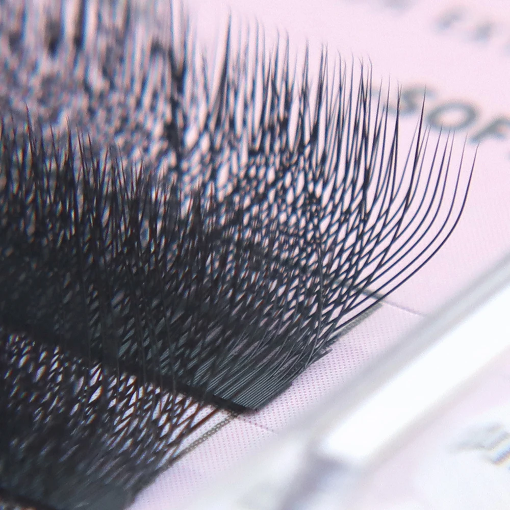 Наращивание ресниц ANNAFRIS 4D-W Готовые вееры W Объемные ресницы