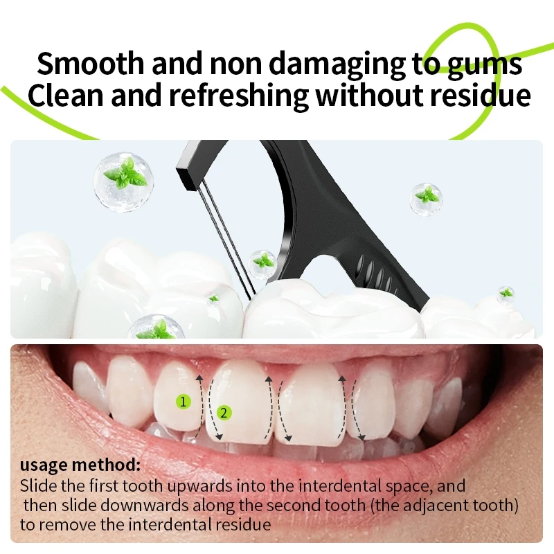 Dental Floss Double Household Ultra-Fine Bucket Household Cleaning Thread Flat Thread Toothpick Thread Tooth Picking Tool