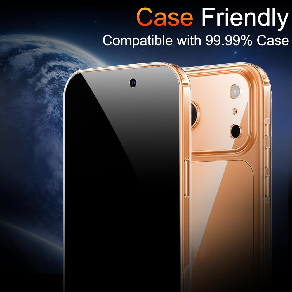 NNBILI Privacy Screen Protector For iPhone 17 Pro Max Anti-Spy Glass For iPhone 16 15 14 13 12 11 Pro Max Privacy Film iPhone 17