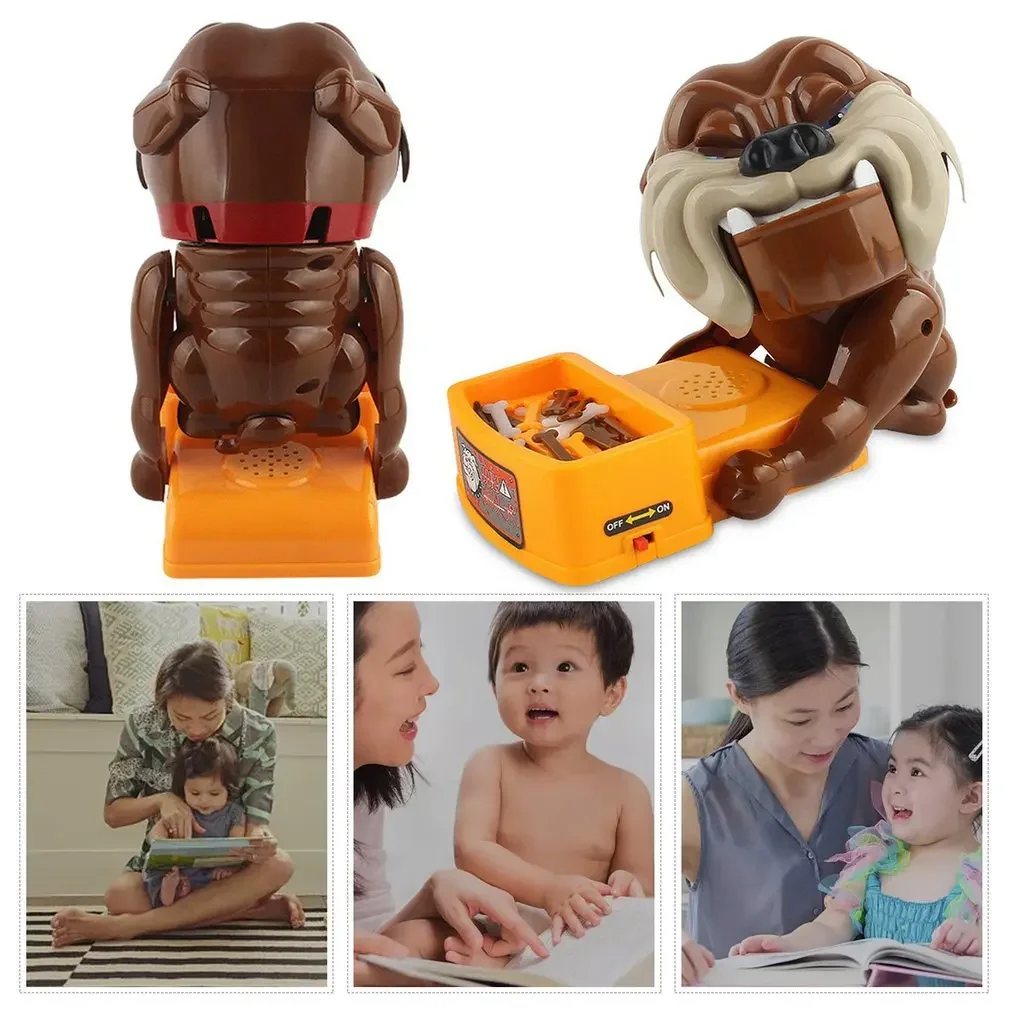 ตลกของเล่นหากิน Bad Dog Chew Bone Action เกมกัด Wake Dog ผู้ปกครอง Interactive ของเล่นปาร์ตี้เกมครอบครัวเด็ก Xmas ของขวัญ