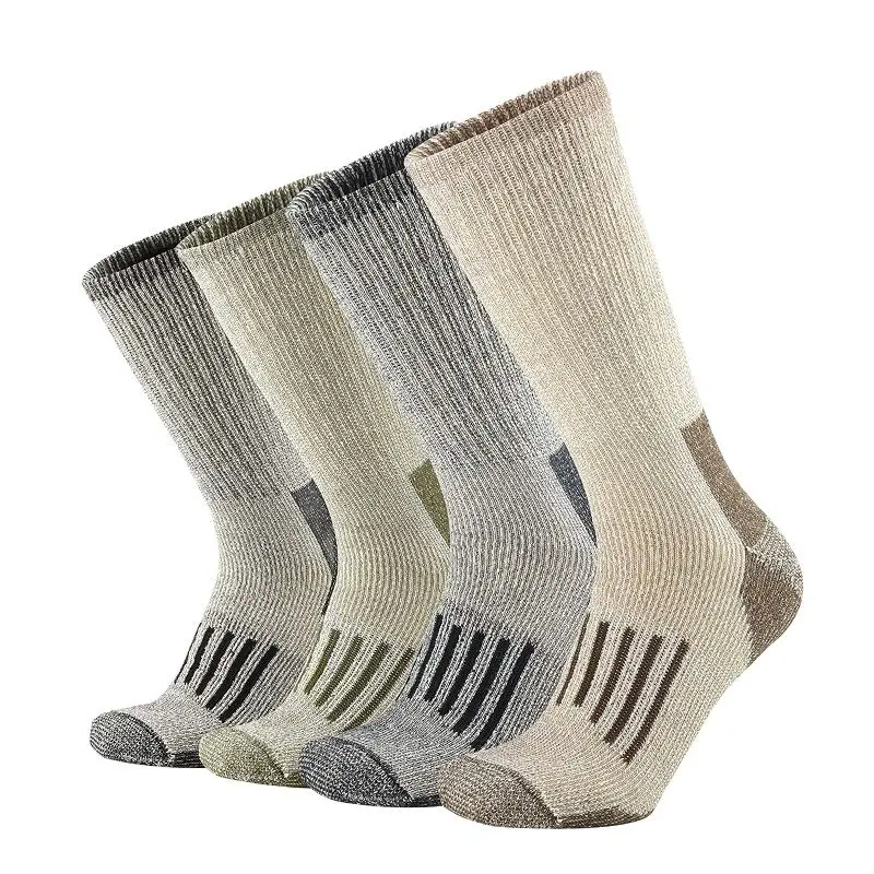 1 par de calcetines 80% de lana, calcetines gruesos y cálidos para senderismo, calcetines deportivos de lana para hombres y mujeres, calcetines deportivos que absorben la humedad, talla europea