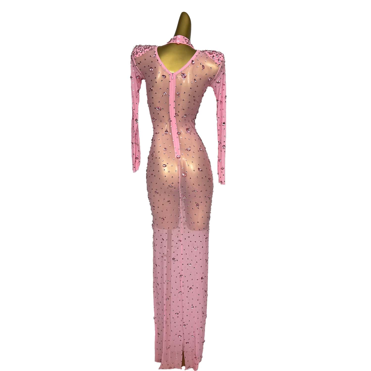 Женское длинное платье для латиноамериканских танцев