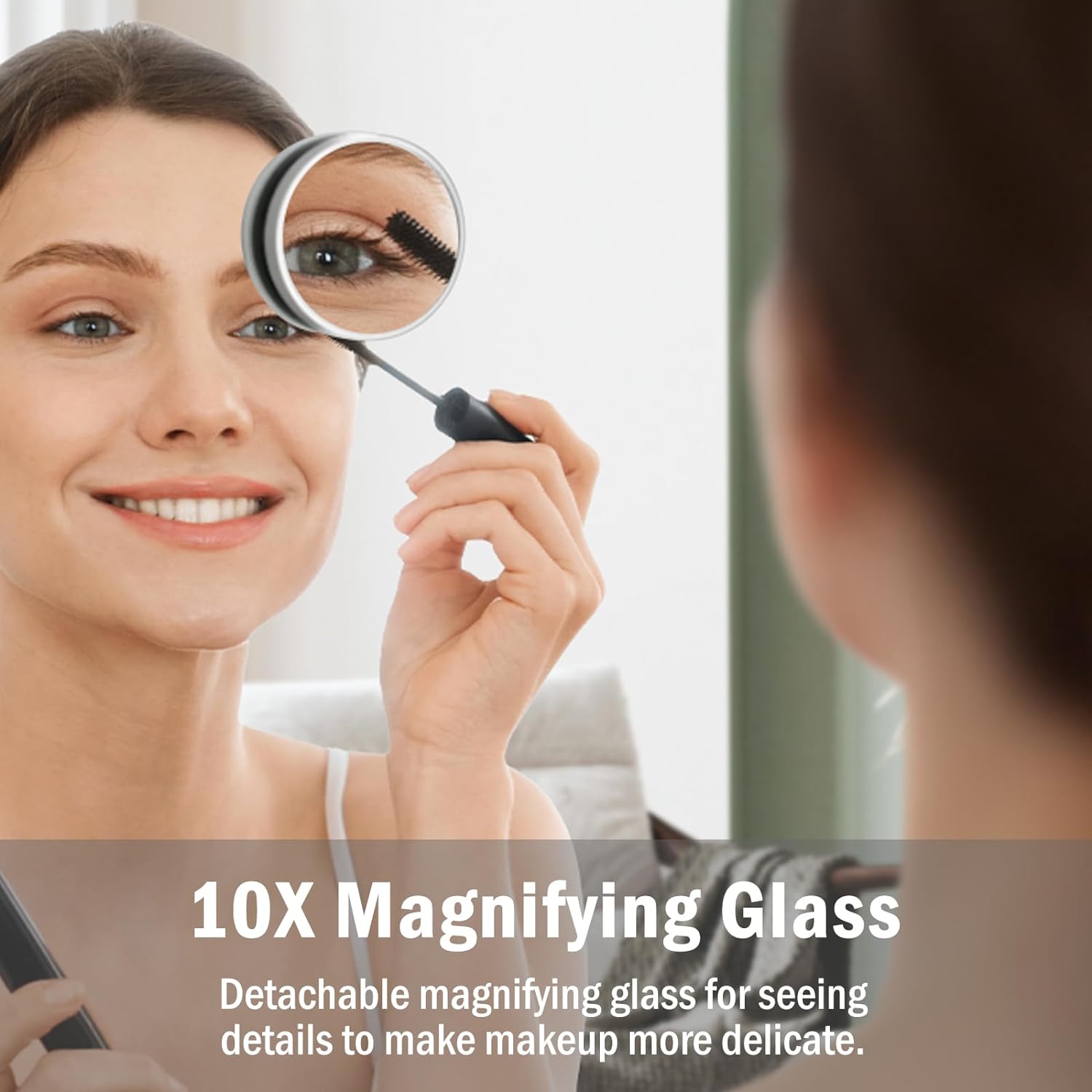 Vanity Mirror with Lights, Hollywood Lighted Makeup Mirror with 20 Dimmable LED Bulbs for Dressing Room & Bedroom, Metal Frame