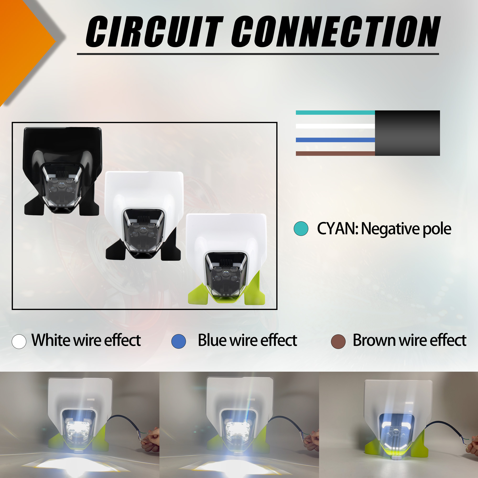 オートバイのヘッドライト LED 芯ハスクバーナ 701 TE 250 300 450 FC FE TC 125 300i ヘッドランプダートバイクモトクロスアクセサリーエンデューロ