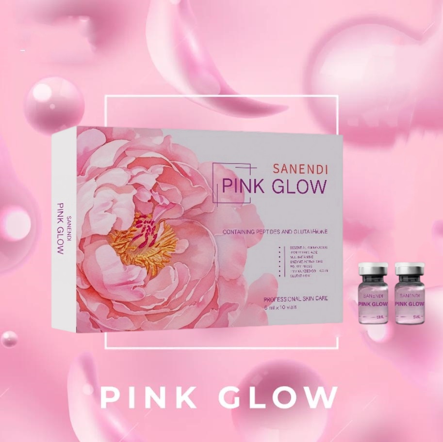 Suero Dr.Pen péptido líquido con brillo rosa coreano para potenciador de nicotinamida Facial que ilumina la línea fina 10 viales * 5ML