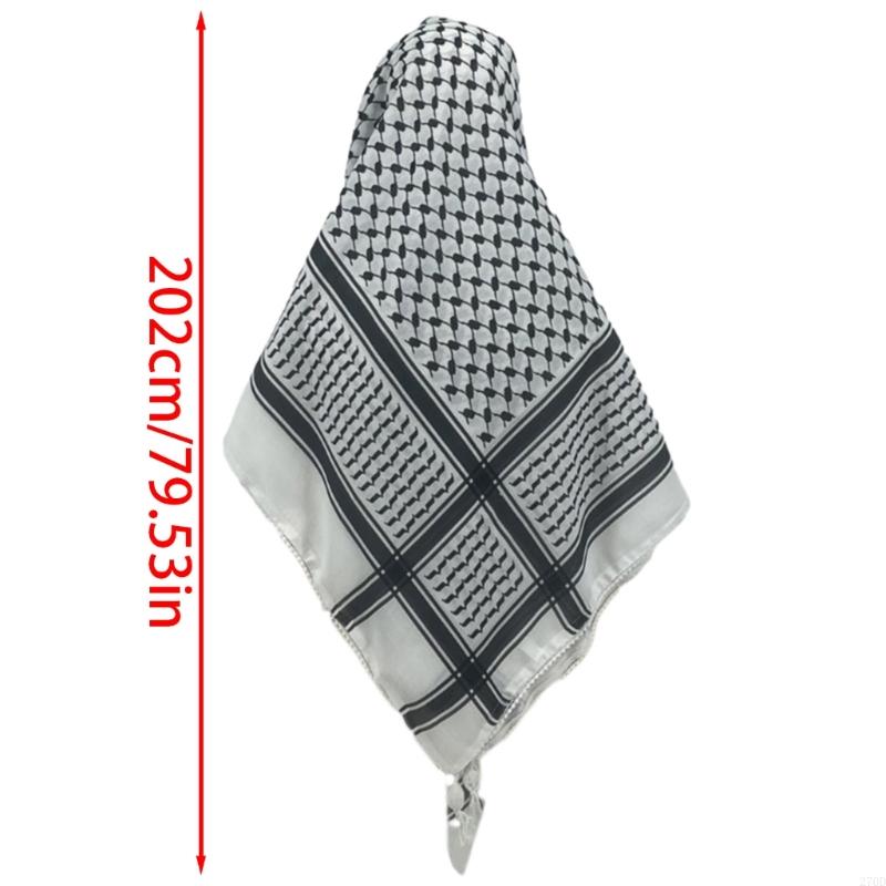 270D Lightweight Arab Shemagh Scarf Arabian Dubai Desert Neckwrap Tactics Headcover
