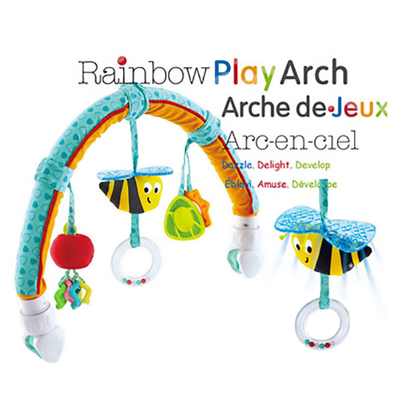 เด็กทารกรถเข็นเด็ก Arch ของเล่น Play Bar สนุกทารกแรกเกิด Sensory กิจกรรมปรับสําหรับ Bouncers และรถปลอดภัยที่นั่งเตียงแขวนของเล่น