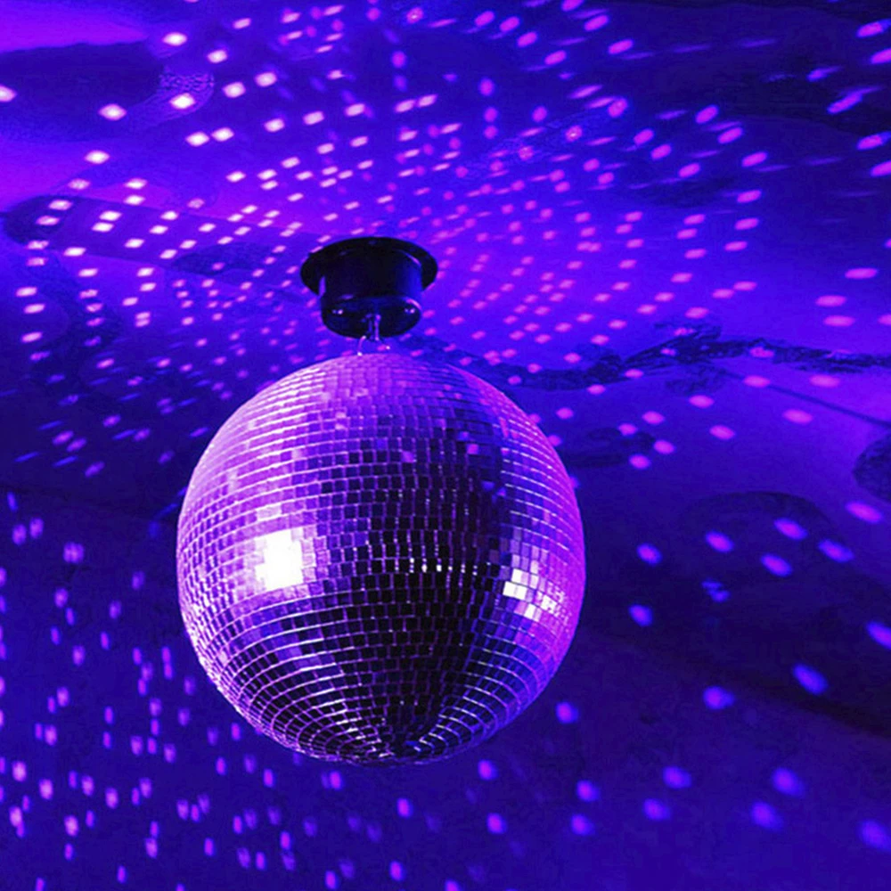 แก้วกระจกหมุน Ball Disco Ball Mirror Ball Dj แสงสะท้อนกระจกสีสันสดใสสําหรับงานแต่งงาน Stage Christmas Party