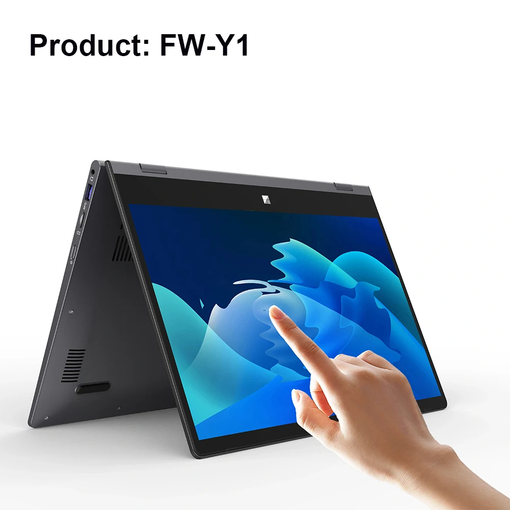 FW-Y1 360 °   Flip Office Study Netbook Intel N95 32GB DDR4 2TB SSD 14 pulgadas Mini portátil 6000 mAh Tablet 2 en 1 2.5K 2560x1440 táctil