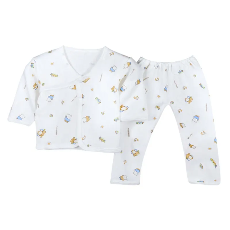 Abbigliamento per bambini Set neonato in lana riccio per neonato Set di biancheria intima in puro cotone cinque 0-3M Set di biancheria intima in puro cotone primavera autunno