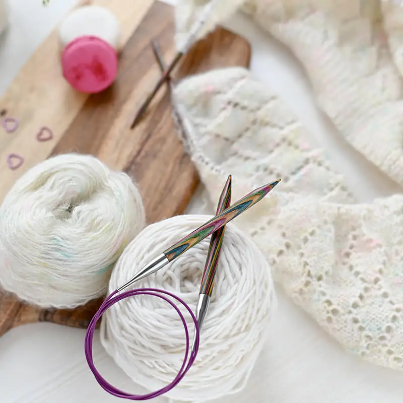 1 Buah Jarum Melingkar Tetap Knitpro Symfonie-80cm untuk Merajut Tangan
