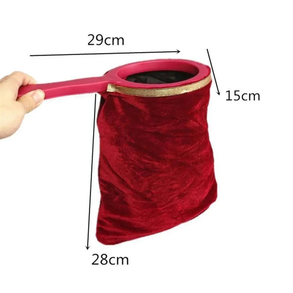 1pc Twisty Velvet Fabric Change Bag Pull Flower Make Things Appear Disappear Close Up Magic Tricks Toys for Children