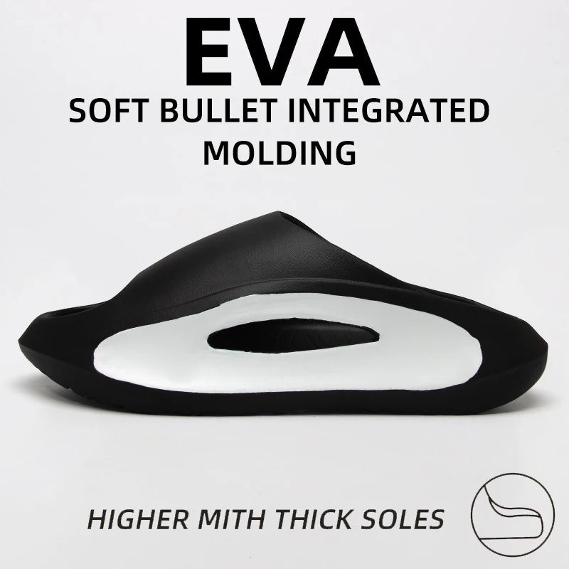 Herren-Sommer-Tanga-Hausschuhe aus EVA mit dicker, rutschfester Sohle, bequeme, leichte Sandalen für Freizeitkleidung