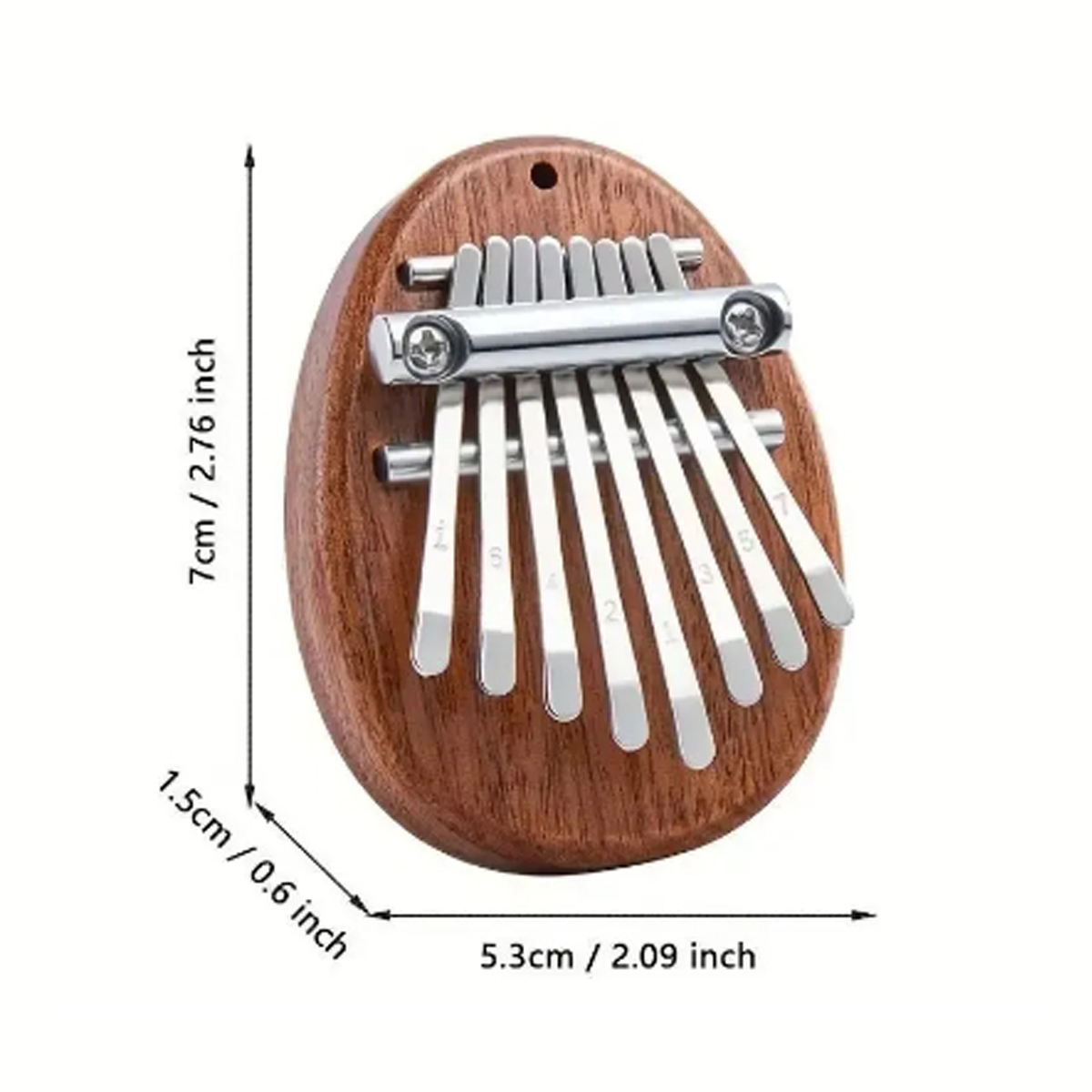 8 teclas mini kalimba de madeira de alta qualidade requintado dedo polegar piano marimba musical bom acessório pingente presente