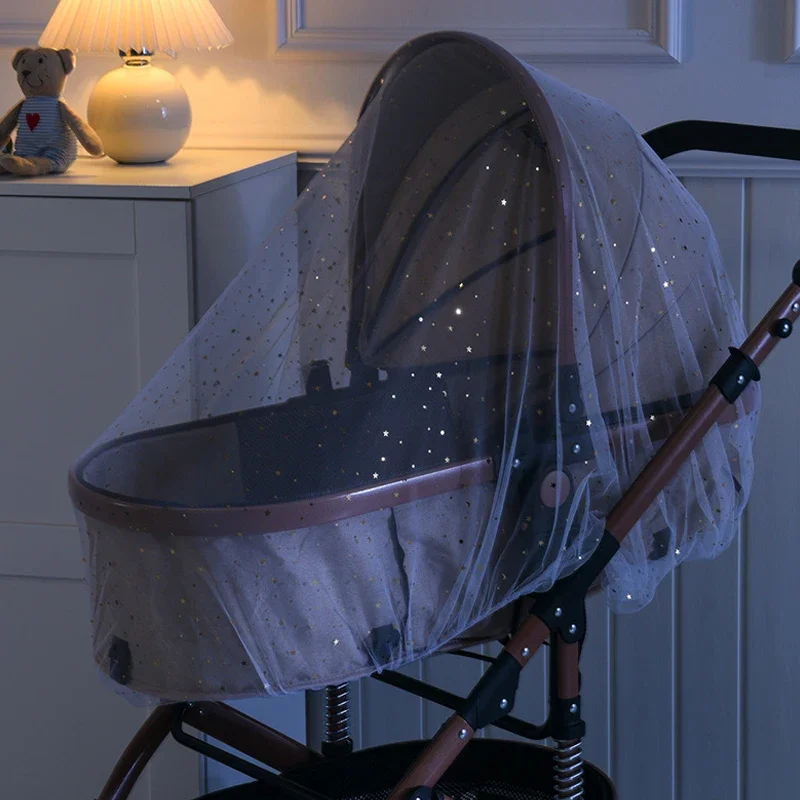 Carrinho de bebê guarda-sol mosquiteiro universal pram net buggys inseto voar net proteção capa para carrinho de criança