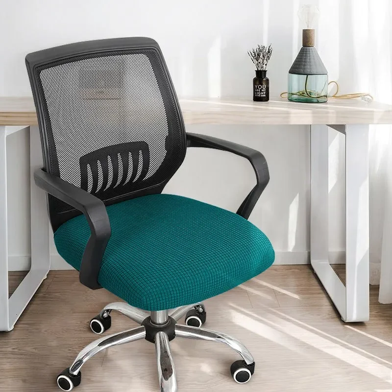 Funda Universal para asiento de silla de oficina, funda para sillón dividida, fundas elásticas gruesas para silla de ordenador, Protector de asiento extraíble Cas