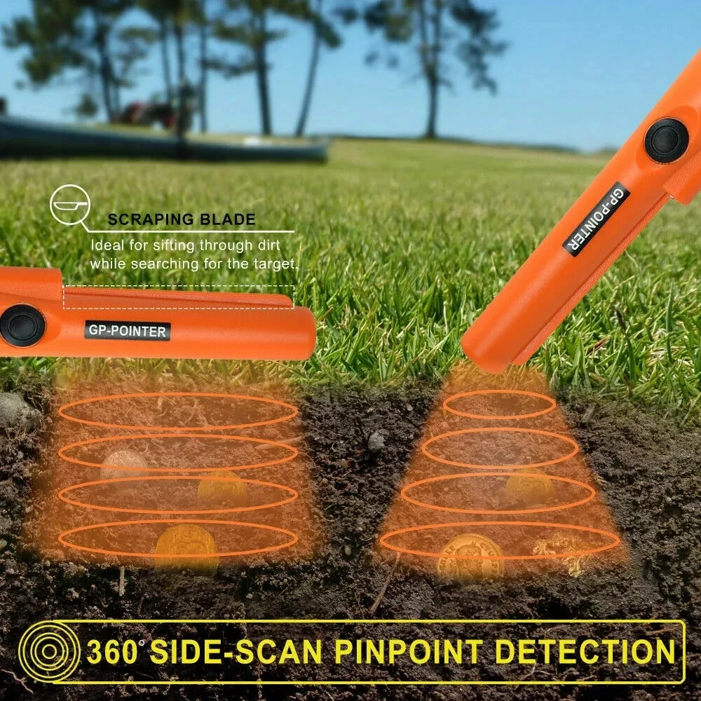 Professioneller Metalldetektor Pointer Pinpoint Wasserdichter Handmetalldetektor für Metallmünze Gold