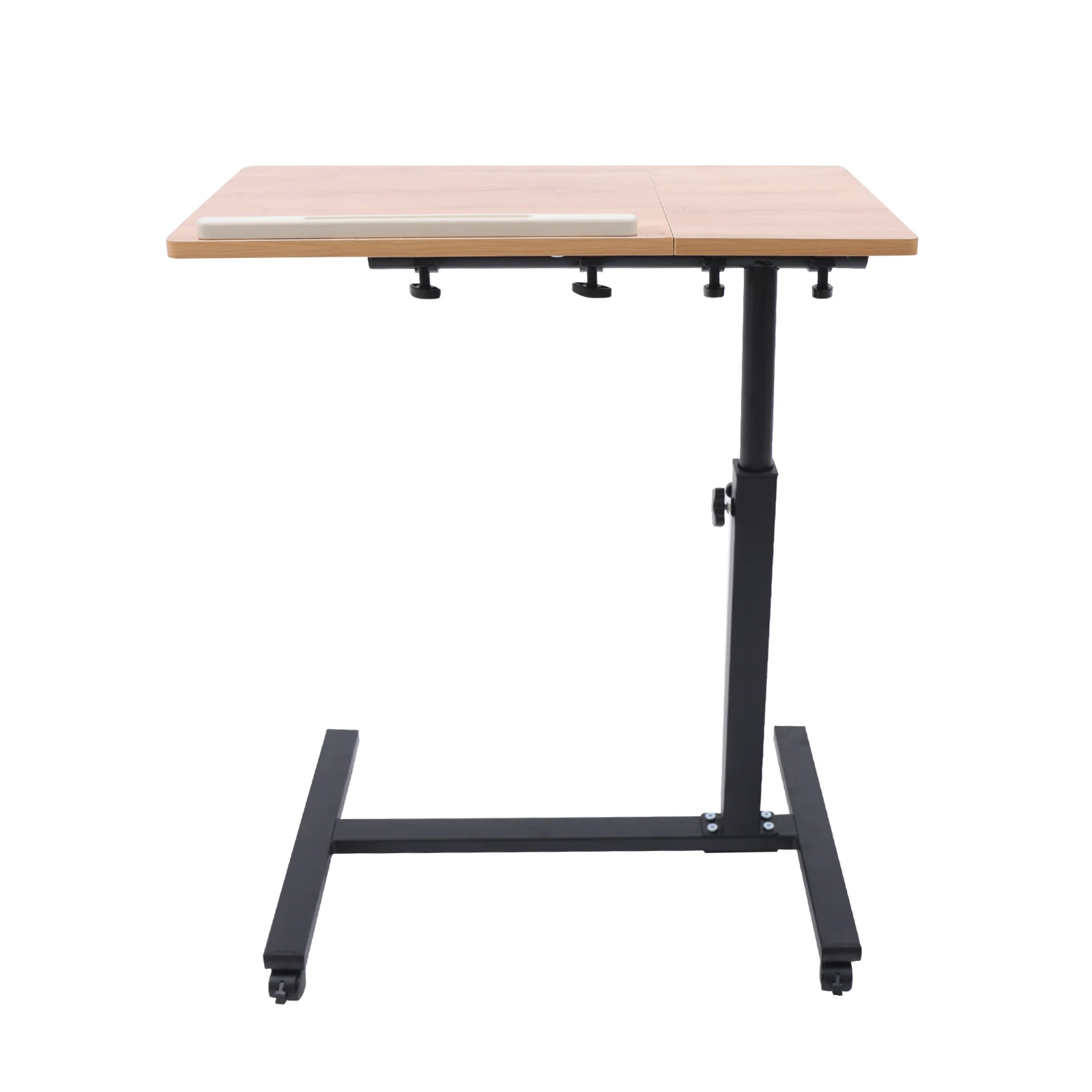 Scrivania per laptop ad altezza regolabile Carrello con rotelle Supporto da tavolo Tavolo mobile per computer Tavolini laterali per divano