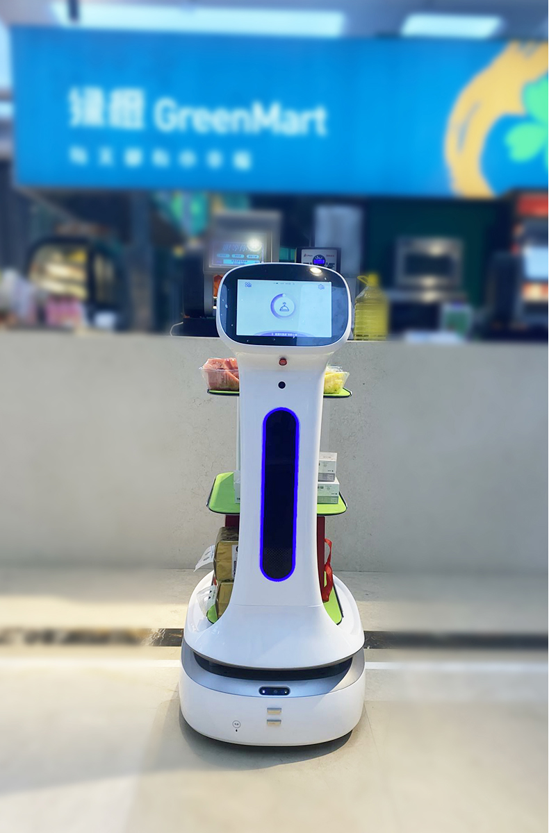 Robot de camarero de servicio, restaurante, fábrica profesional, robot de entrega inteligente