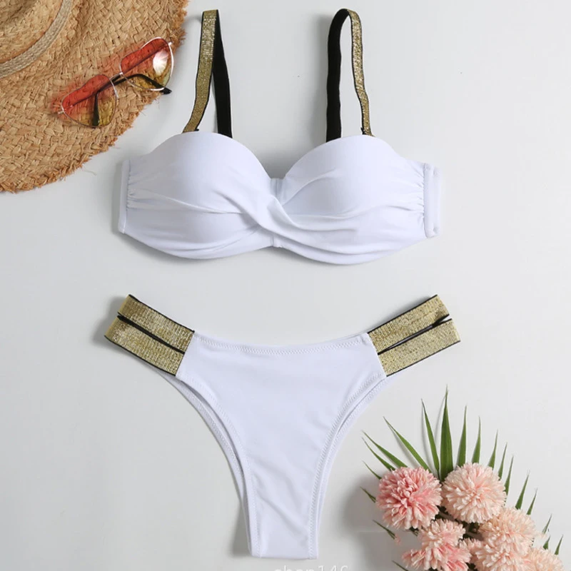 Été Sexy Bikinis Push Up maillots de bain femmes maillots de bain pour femme plage maillot de bain maillots de bain brésilien Bikini ensemble piscine baigneur