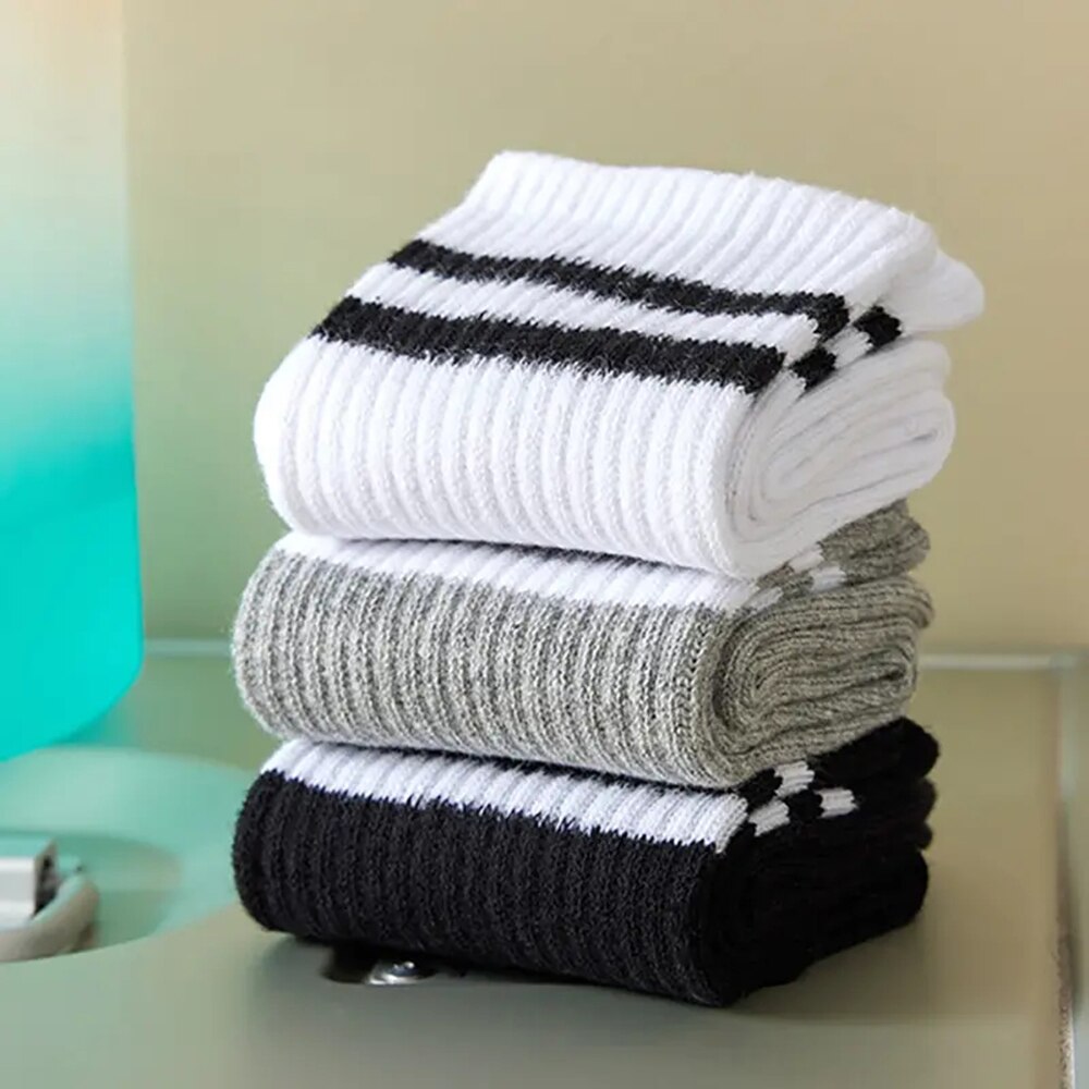 6/12 paia di calzini medi da donna tinta unita traspiranti comodi in autunno inverno calzini casual di alta qualità che assorbono il sudore sport