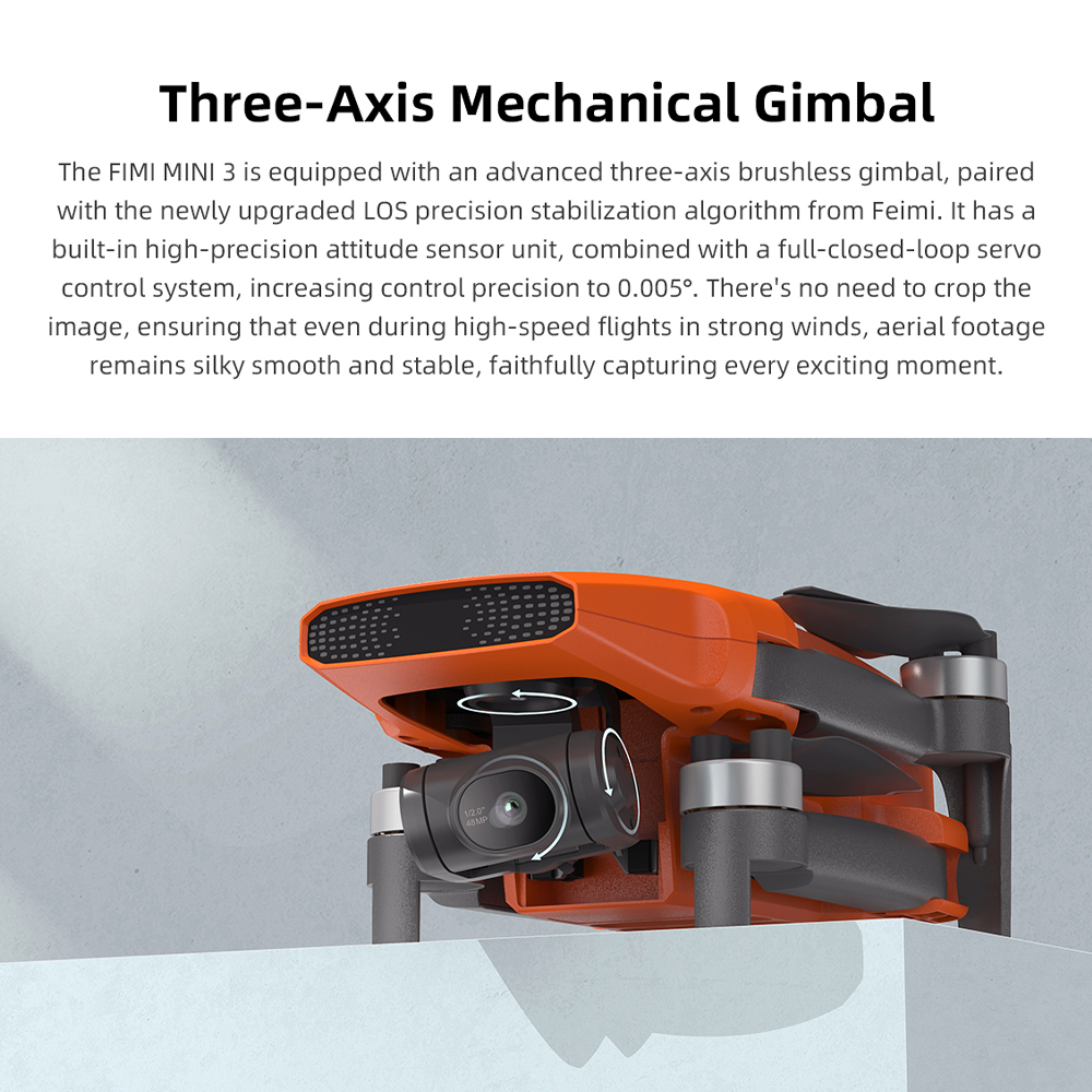 FIMI MINI 3 nieuwe drone 4K 60fps AI Super Night Video 9 km bereik 3-assige Gimbal 249g Ultralicht ontwerp smart tracking mini pro drone