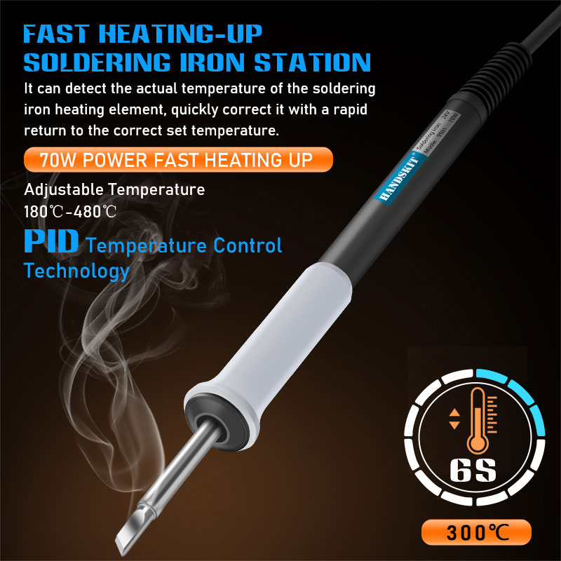 Stazione di saldatura T12 LCD Digitale Regolazione della temperatura Attrezzatura per saldatore Set di strumenti di rilavorazione per riparazione elettronica domestica portatile Nessuna alimentazione