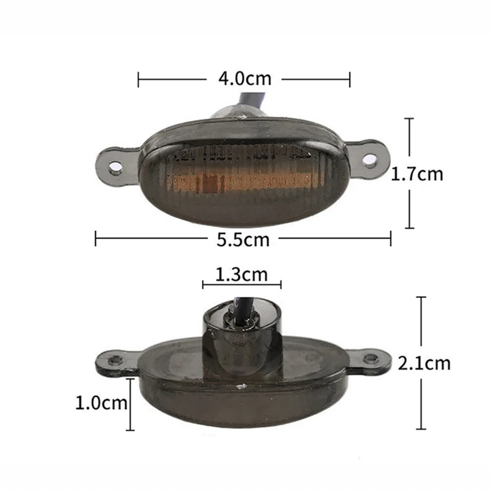Universele Auto Front LED Grille Licht Gerookt Amber Wit 12LED Grill Licht Eagle Eye Lamp Voor Off Road Kofferbak SUV Ford Toyota 12V