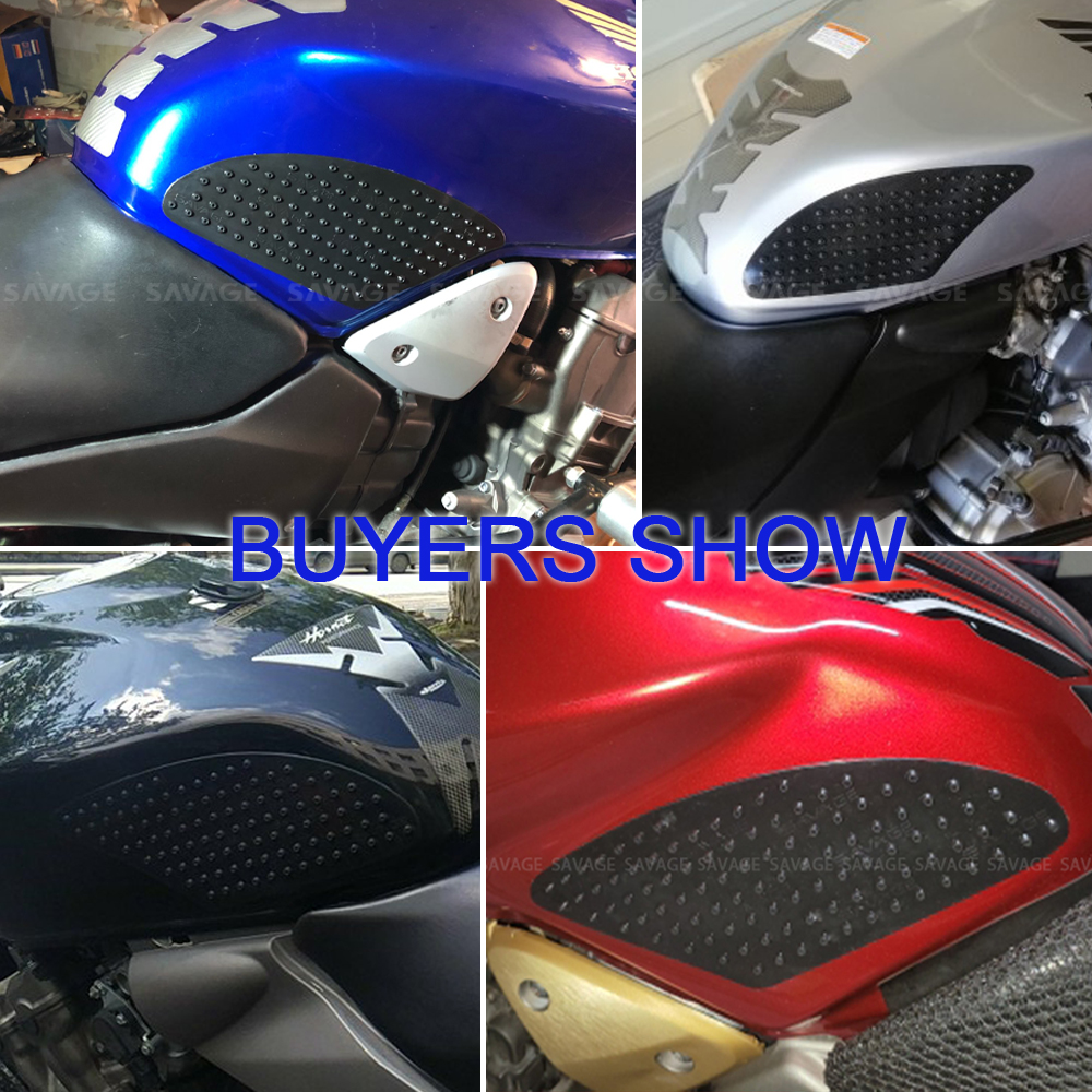 Motorcycle Fuel Tank Pads  Sticker For HONDA CB900F CB600F HORNET CB250 DN01 Side Decals Gas Knee Grip Protector Traction Pads