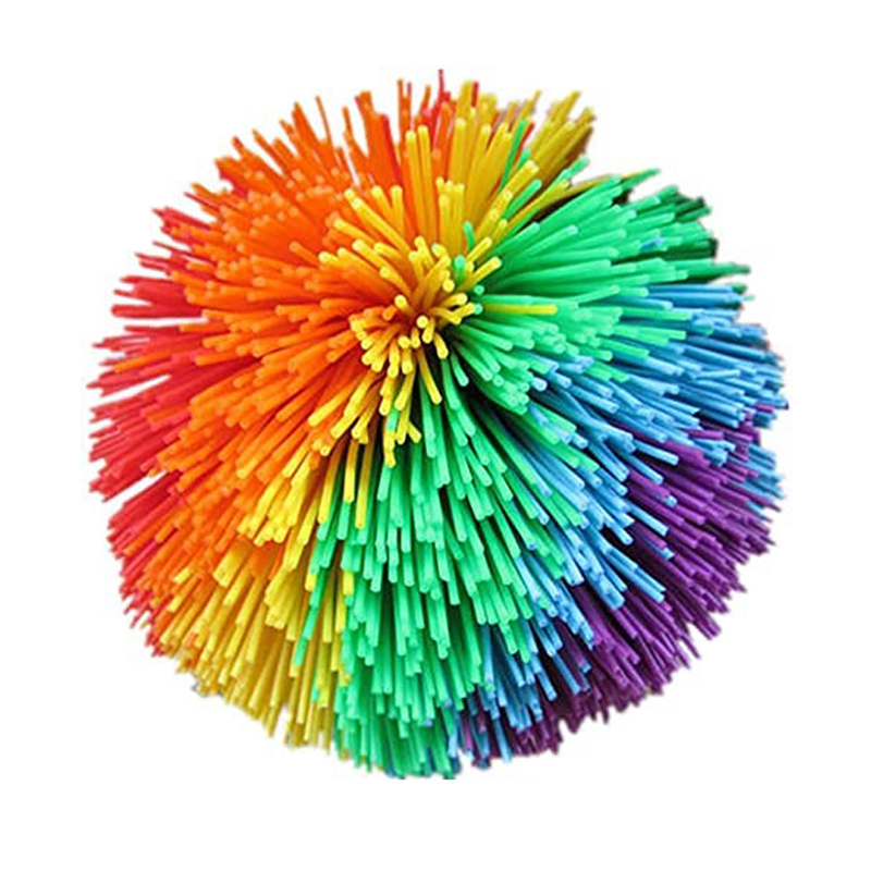Bolas filas de arcoíris, juguetes sensoriales para niños, recuerdos de fiesta, juegos divertidos al aire libre, Pelotas Saltarinas Niños Juguetes Divertidos