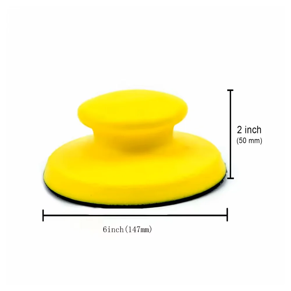 5/6 Inch Hook and Loop Hand Sanding Block 1/2 Pcs Mouse and Round Sanding Holder for Woodworking Hook Backing Sandpaper Holder