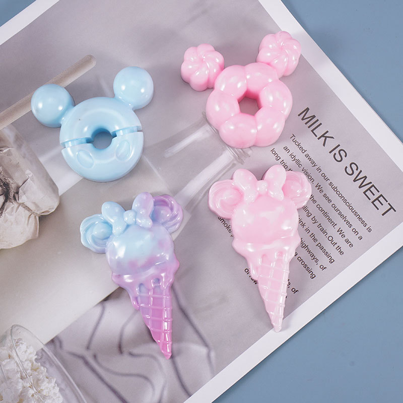 DIY アイスクリームアイスキャンディーシリコーン型かわいい食品カボション DIY デコデン用品スイートデコ樹脂クラフト UV 樹脂モールド夏デコ