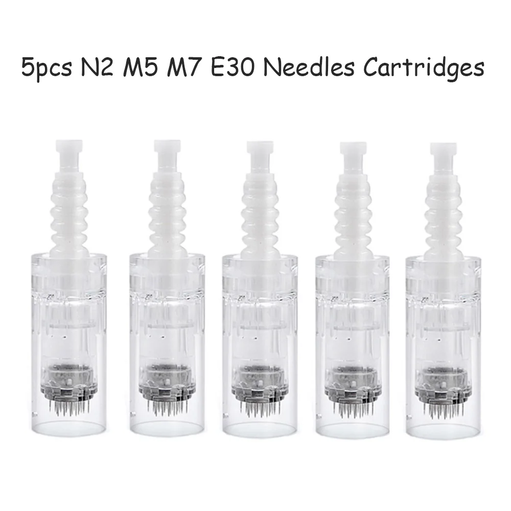 5/10/100/500pcs DermaPen Cartucho de Agulha Cuidados com a Pele 9/12/24/36/42 Nano Tip Cartucho de Micro-agulha Para N2 M5 M7 MYM E30 Derma Pen
