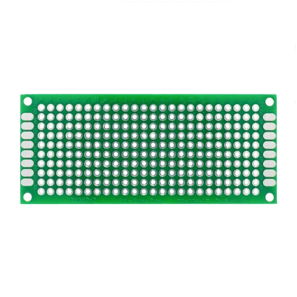 Placa de fibra de vidro de alta qualidade, dupla face, espessura 1.6, pcb 2.54mm, placa de furo 2*8/3*7/4*6/5*7/6*8/7*9/8*12/9*15cm